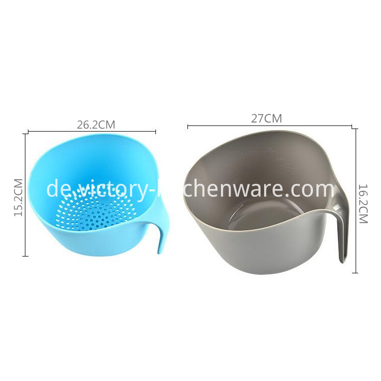 Doppelschicht-Gemüse-Obst-Wasch-Abtropfkorb Double Layer vegetable Fruit washing draining basket